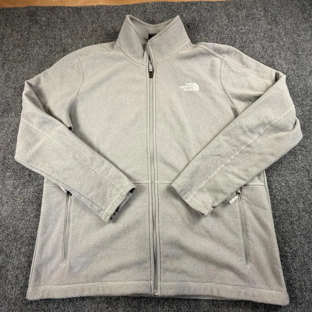 The North Face Men's Full-Zip‎ Fleece Jacket XL Gray #1205